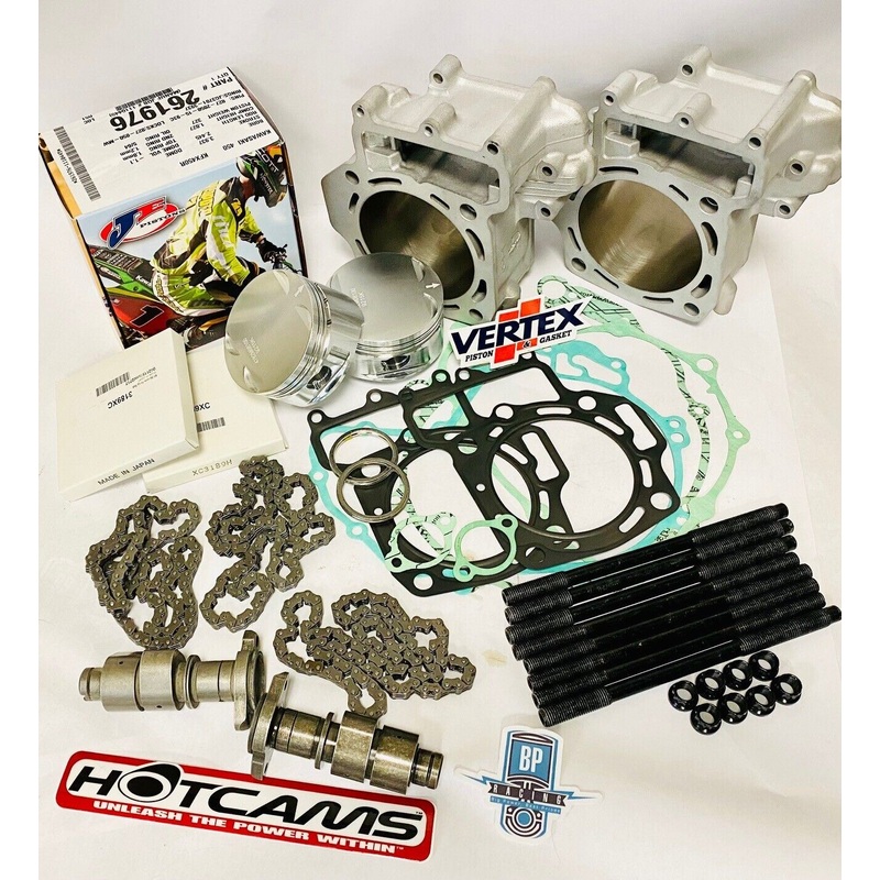 05-11 Brute Force Teryx 750 Cylinders Mudbuster Hotcams Complete Top End Rebuild
