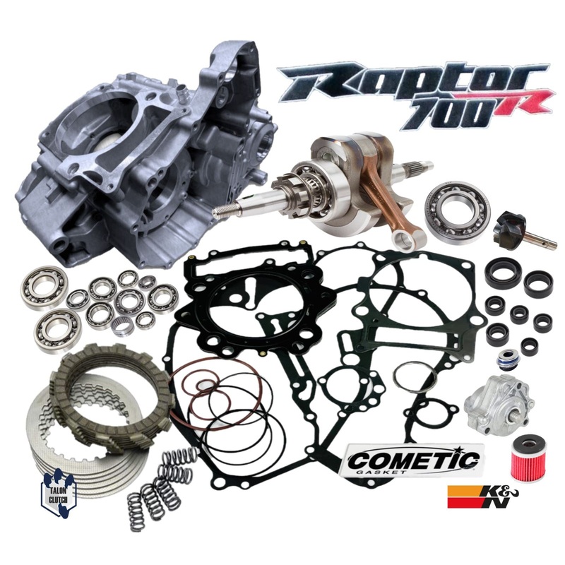 06-13 Raptor 700 700R Cases Bottom End Rebuild Complete Motor Engine Crankcases