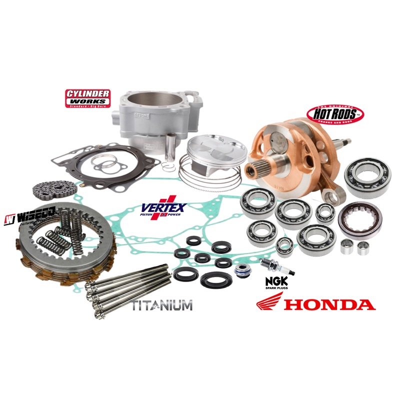 06+ TRX 450R 450ER 100mm Big Bore Stroker Complete Engine Rebuild Kit CP JE Pist