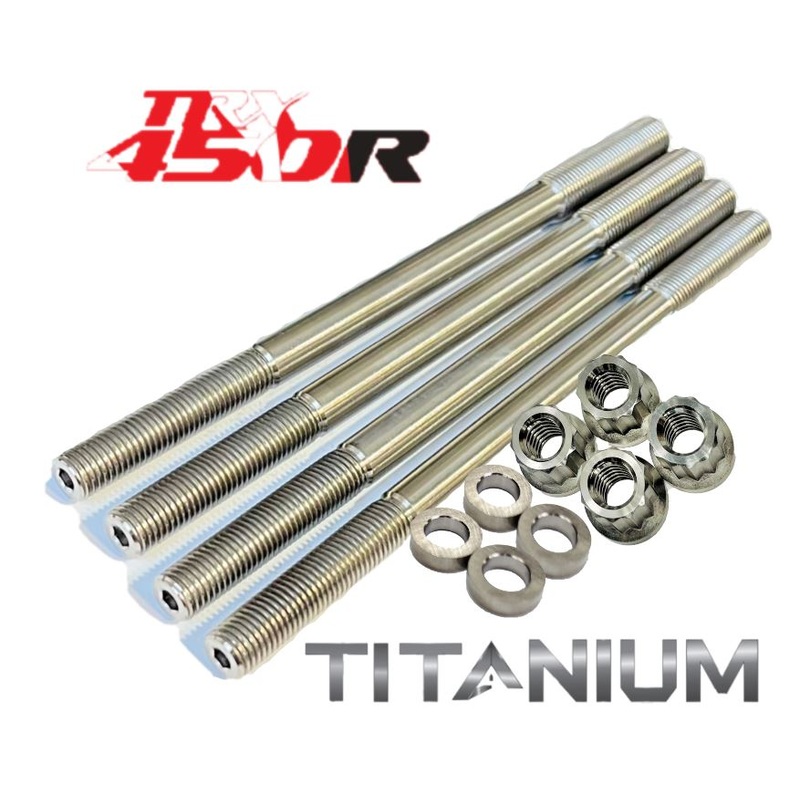 06+ TRX 450R 450ER Titanium Cylinder Studs Ti Crankcase Head Stud Kit Head Bolts