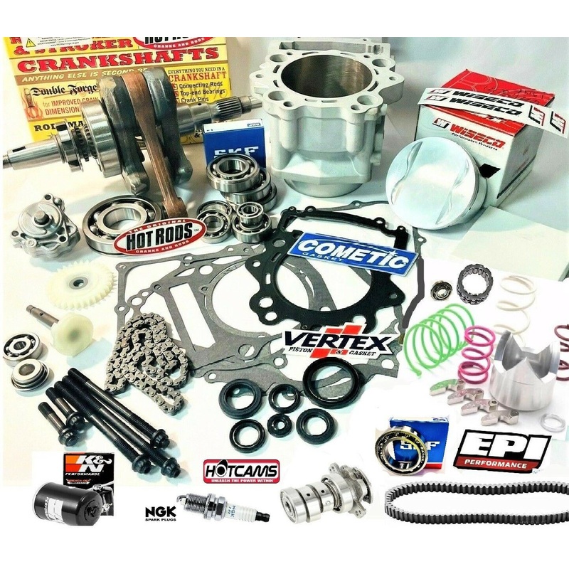 08-14 Grizzly 700 105.5 Big Bore Stroker Crank 780 Rebuild Hotcam EPI Clutch Kit
