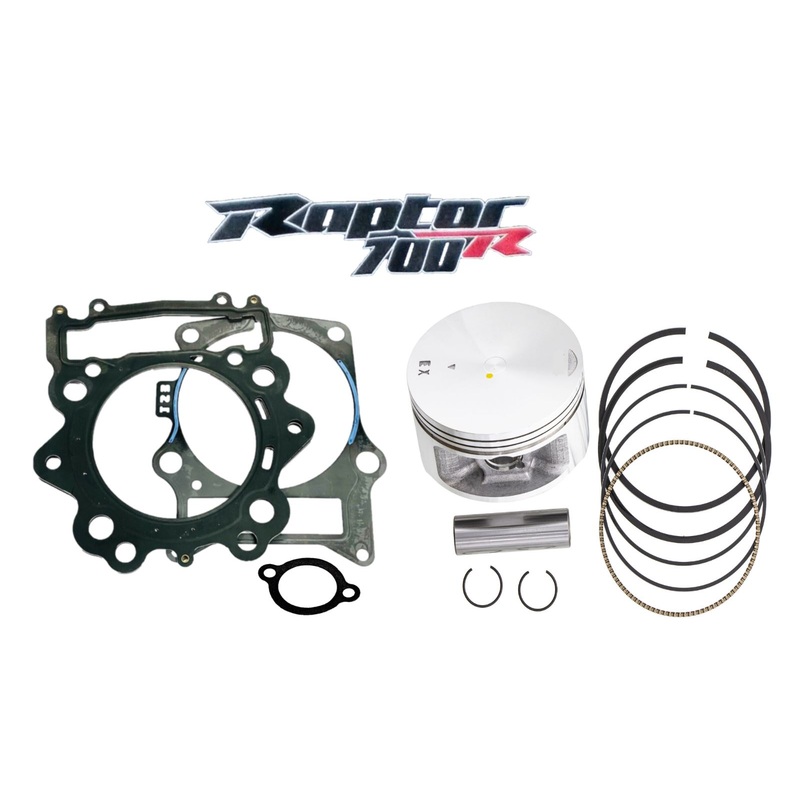 08-14 Grizzly 700 Stock Piston Ring Top End Head Gasket Yamaha Upper Rebuild Kit
