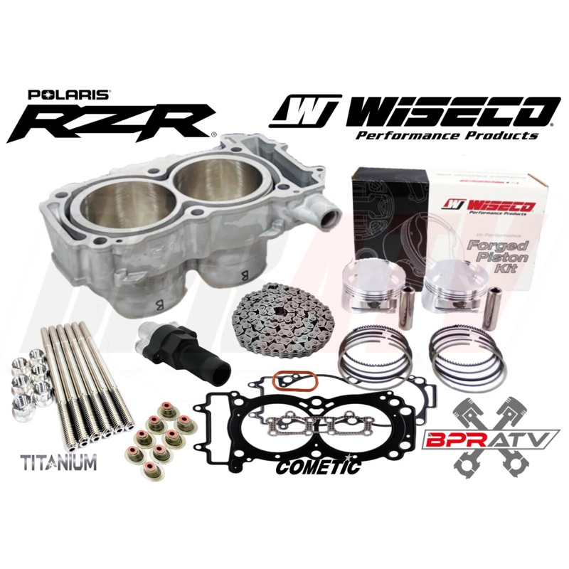 14-17 RZR XP 1000 XP-4 Top End Rebuild Kit Complete Stock Bore Assembly Stud Kit