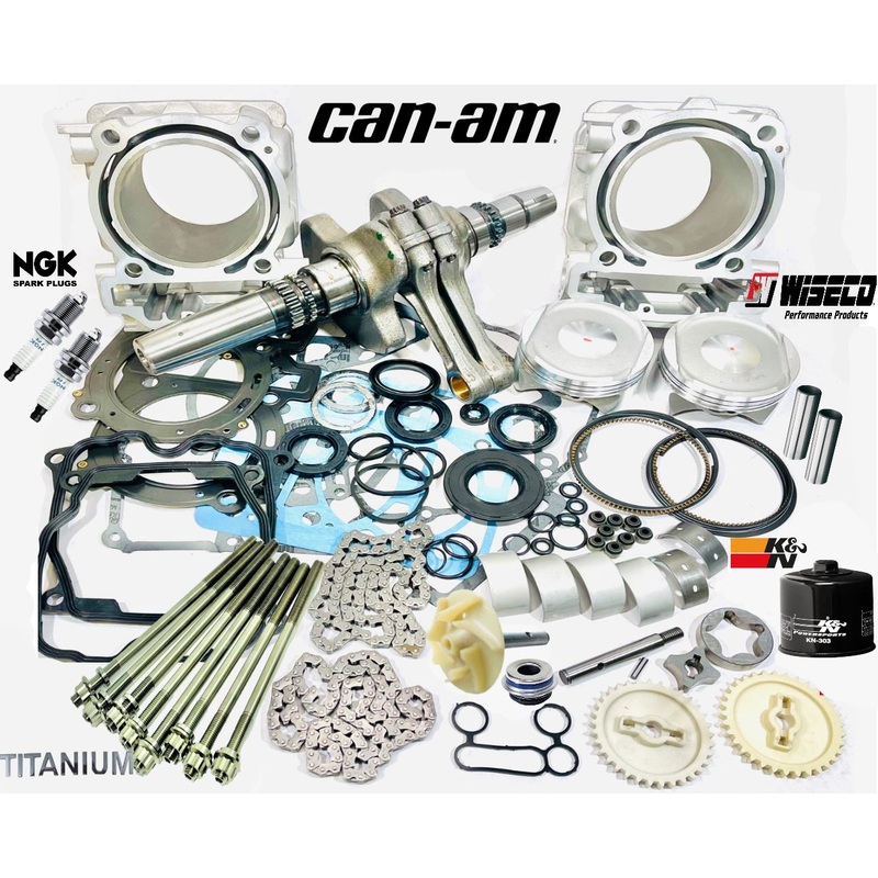19+ Maverick 1000 Max Trail Sport Complete Rebuild Kit Top Bottom End Assembly