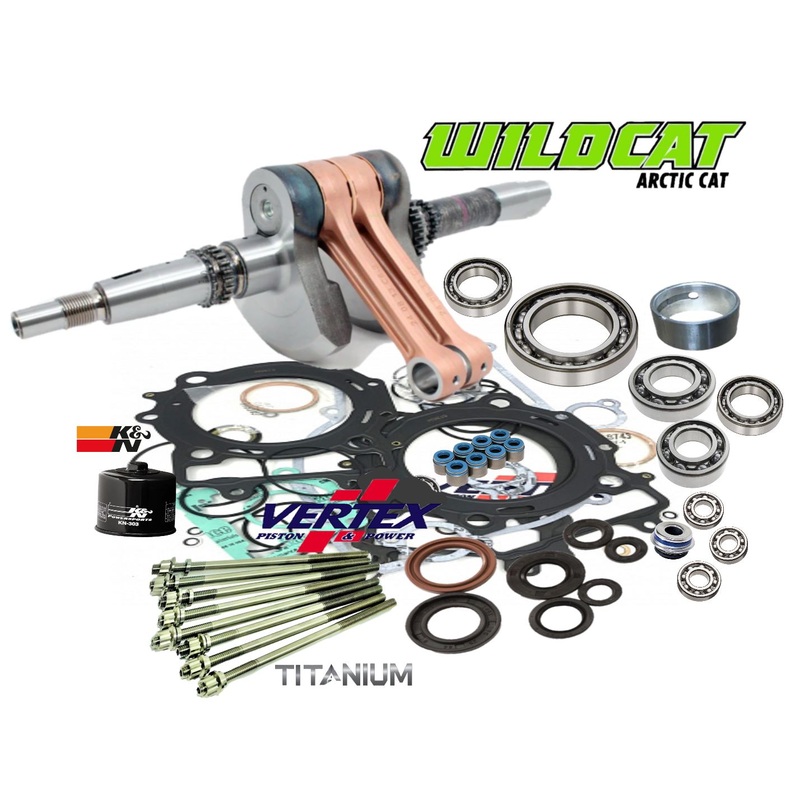 2013+ Wildcat 1000 X 4X Bottom End Rebuild Kit OEM Crank Complete Motor Assembly