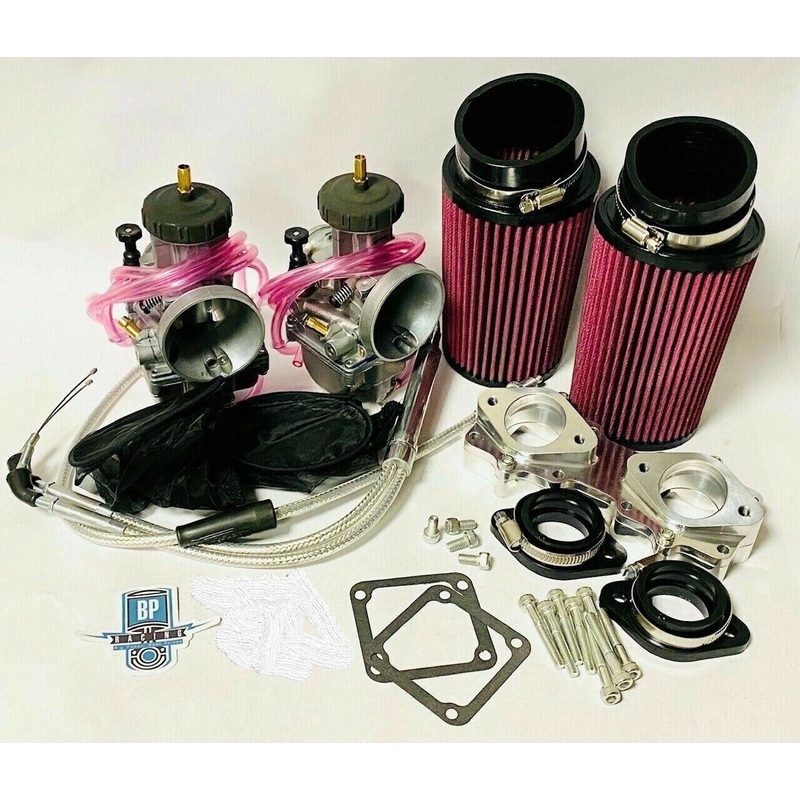 Banshee 35mm 35 mil Carb Kit PWK Style Carbs Carburetor Complete Quad Vent Kit