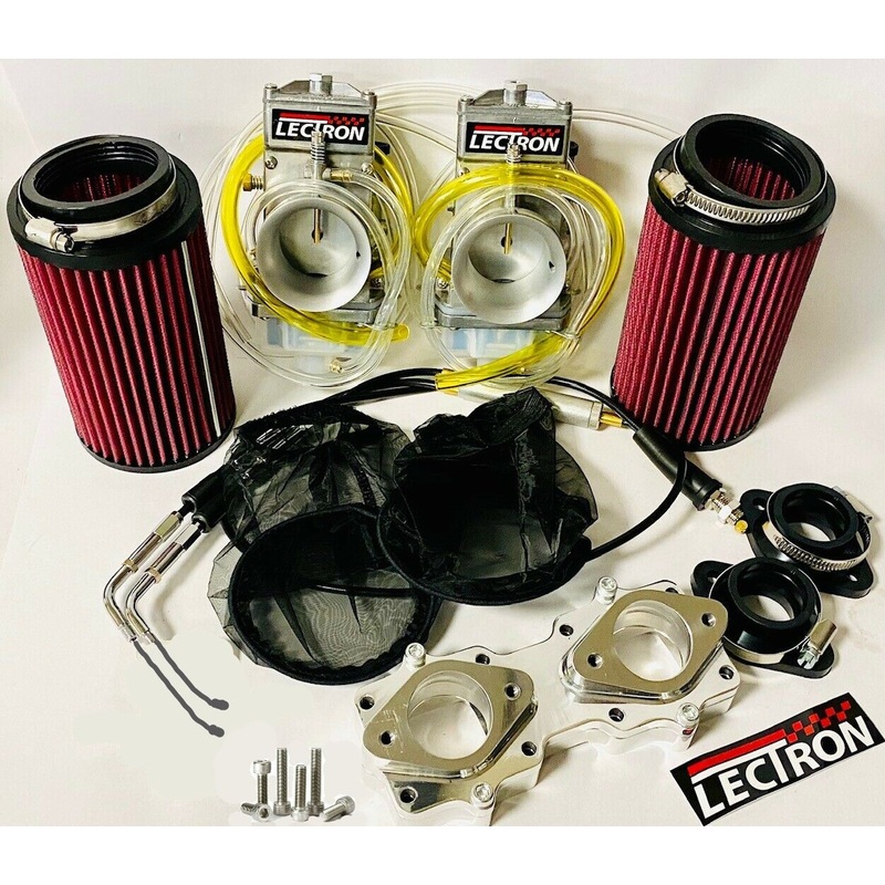 Banshee 38mm Lectrons Carbs Complete 38 mil Lectron Carb Carburetor Kit Intake