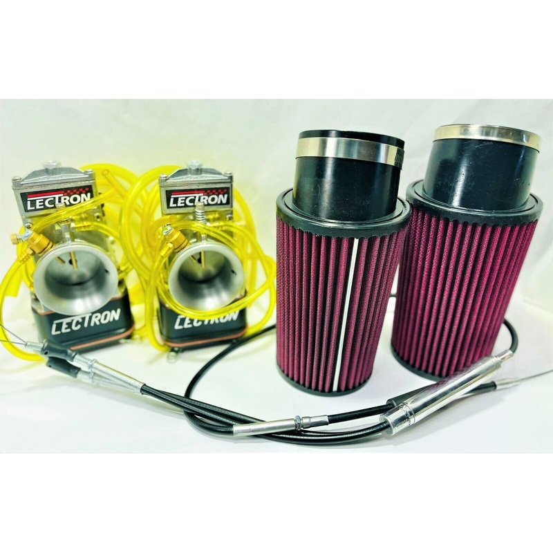 Banshee 611 DM Big Bore 48mm Lectron Alky Drag Carbs Alcohol Carburetor Set Kit