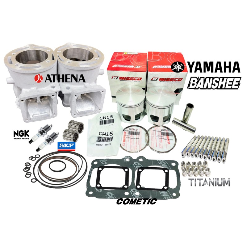 Banshee Athena Big Bore Kit 68mm Ported Cylinders Top End Rebuild Assembly Parts