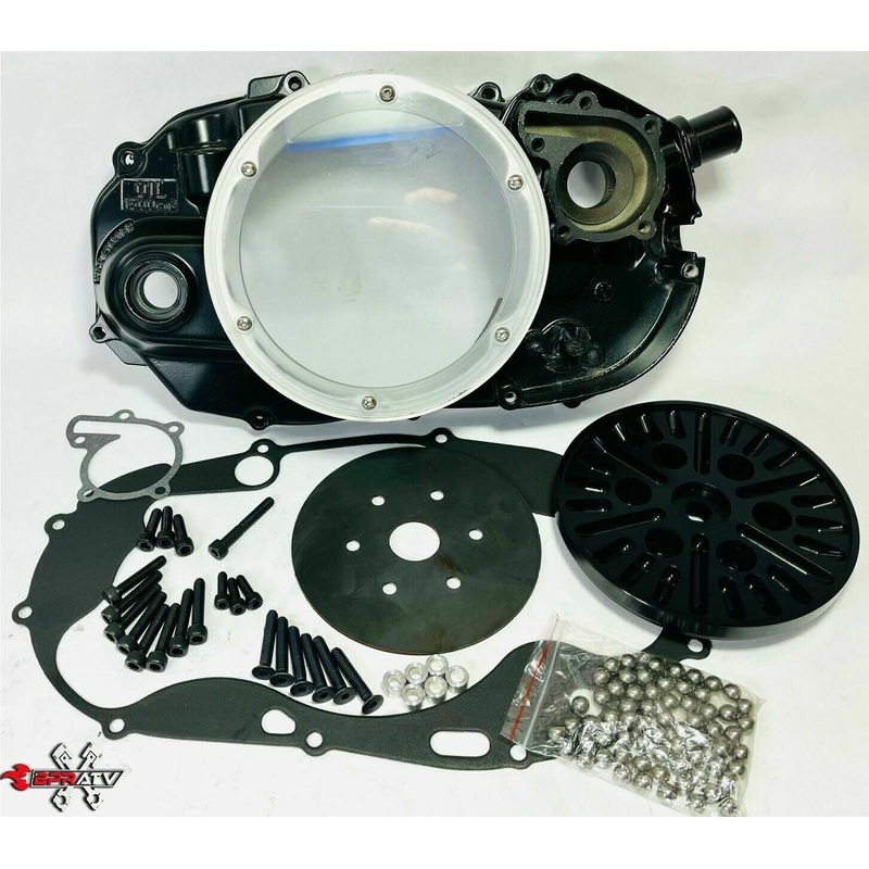 Banshee Ball Bearing Lock Up Black Out Quick Change Clutch Cover See Thru Kit
