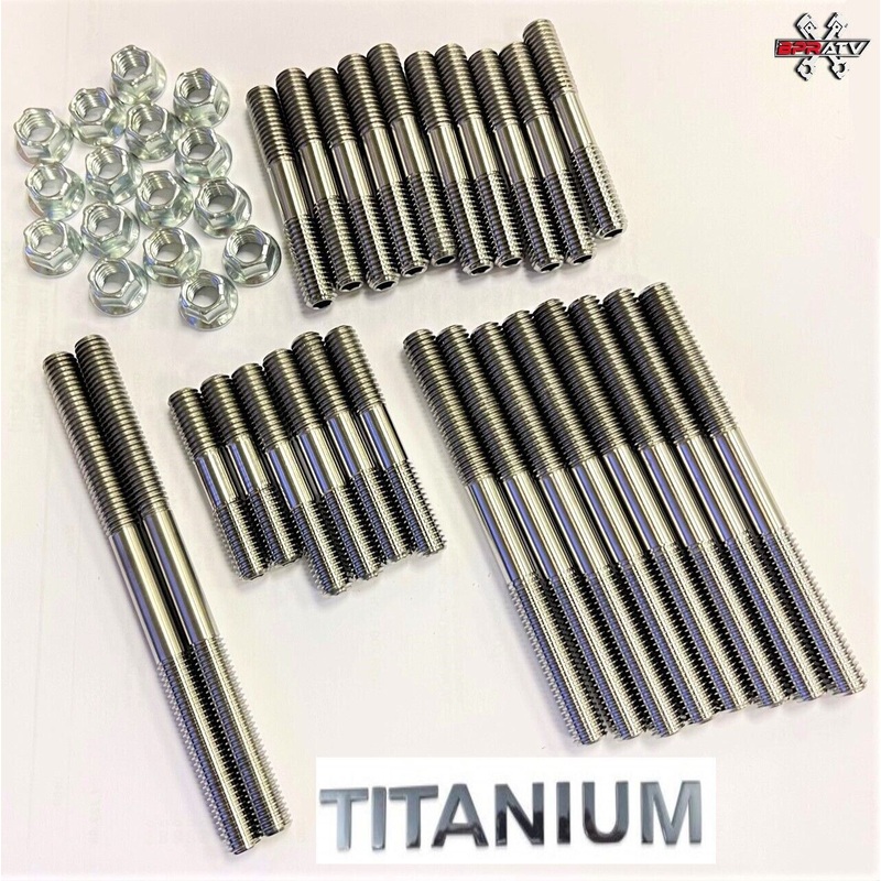 Banshee Crank Cases Cylinder Head Studs Complete Heavy Duty Allen Head Stud Kit
