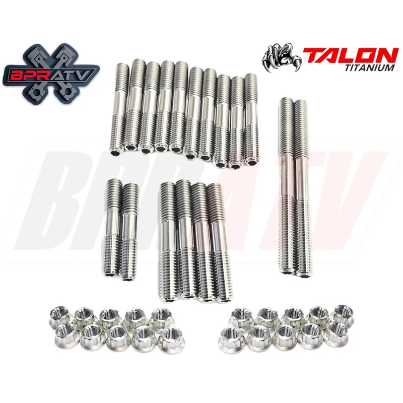 Banshee Crankcase Studs Bolt Kit Titanium Reusable Cylinder Case Head Stud Kit