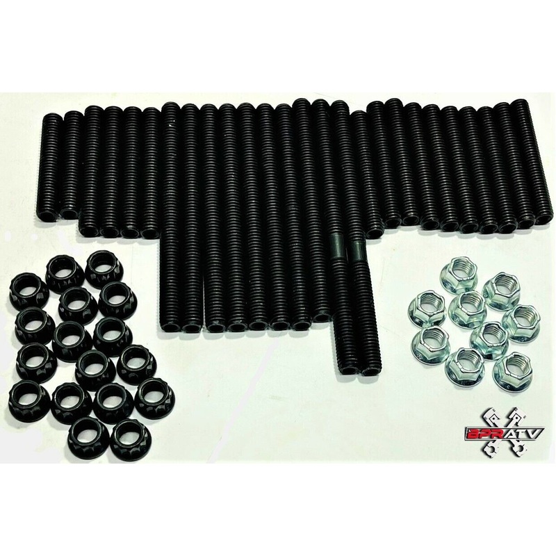 Banshee Crankcase Studs Titanium Cylinder Head Top Bottom Case Stud Bolt Nut Kit