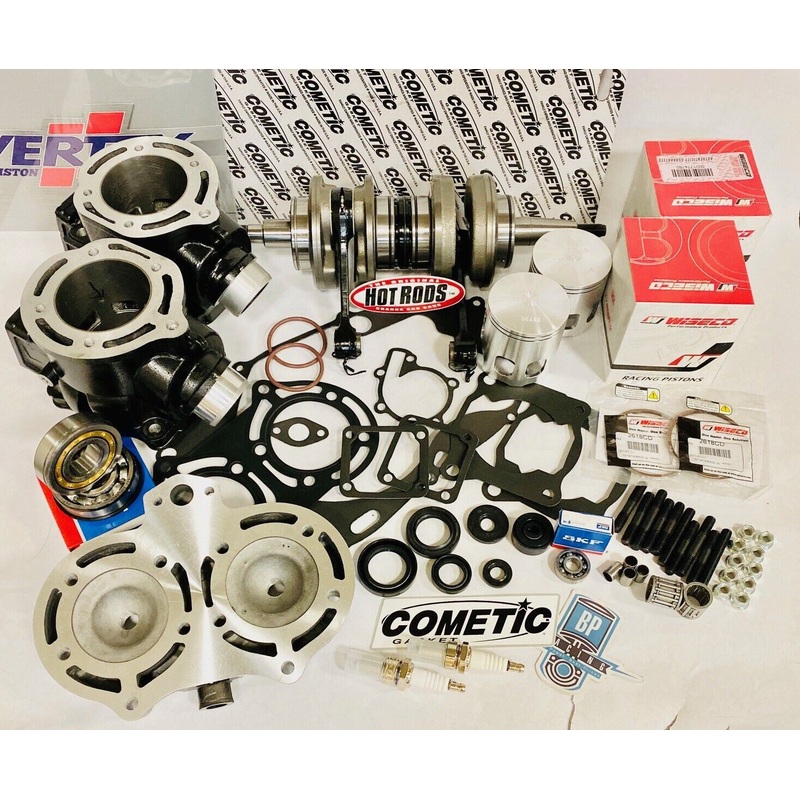 Banshee Stock Complete Motor Engine Rebuild Top Bottom End Bearings Crank Kit