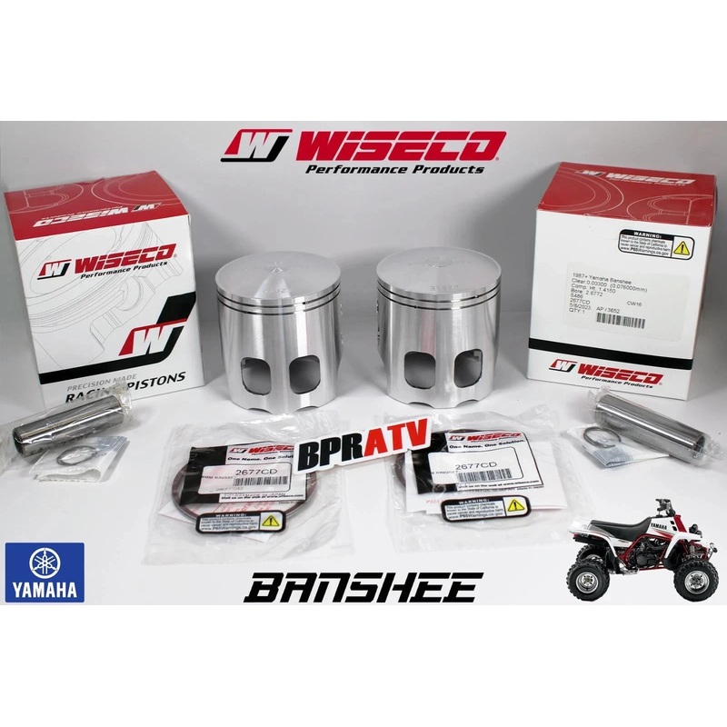 Banshee Wiseco 65 mm Pistons Piston Set Pair Bore Pro Lite Standard +.040mm Over