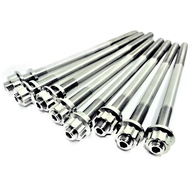 Best YXZ1000R Titanium Head Studs Ti Cylinder Stud Bolt Upgrade Kit 90119-10004