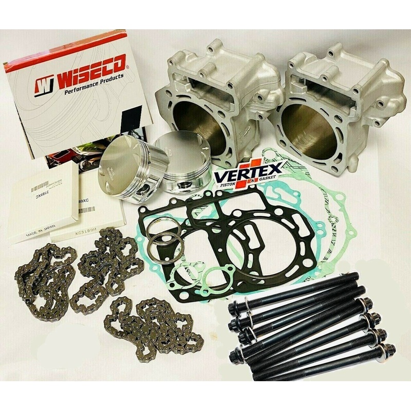 Brute Force KVF 650 Big Bore 81 mil Cylinders Rebuilt Top End Rebuild Redo Kit