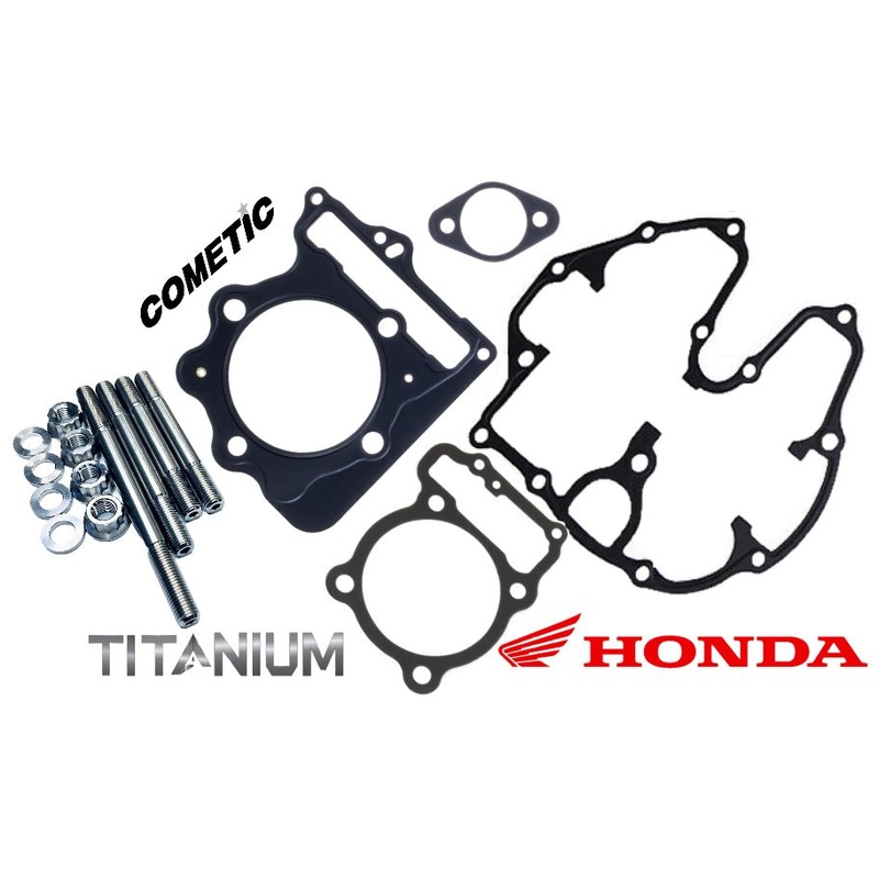 Honda 400EX 400X Titanium Cylinder Head Studs Gasket Gaskets Ti Stud Bolt Kit