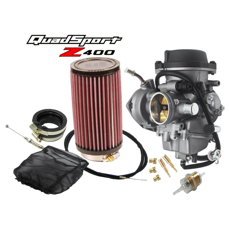 KFX400 KFX 400 DVX Stock OEM Complete Carb Kit Carburetor Intake Filter Cable