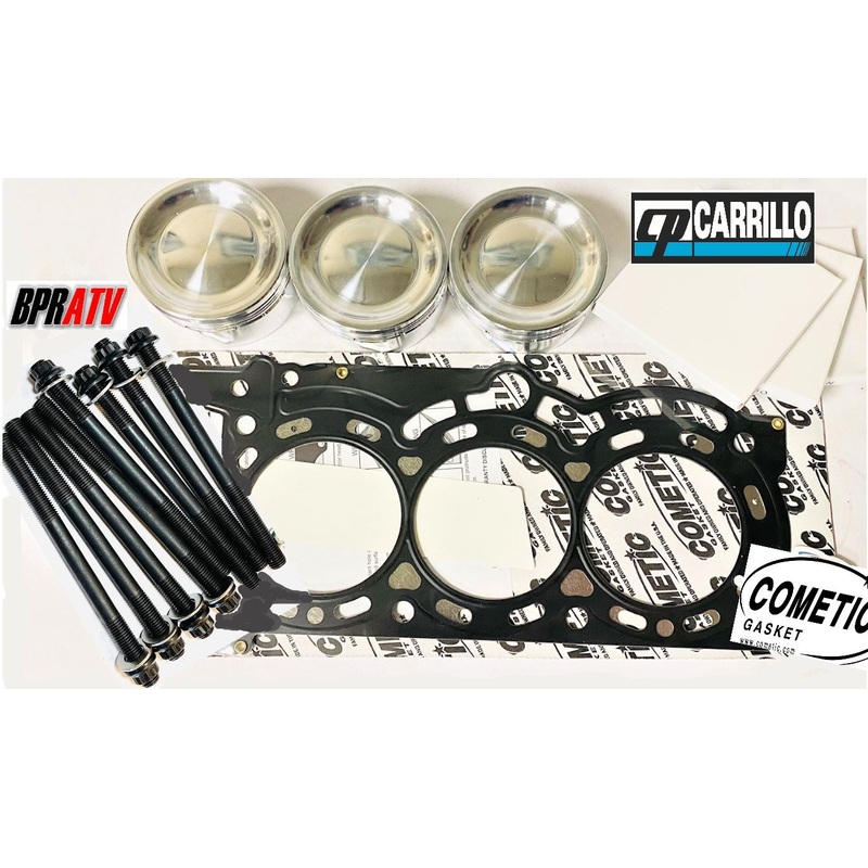 Maverick X-3 X3 Turbo Stock Bore Pistons Head Studs Top End Gasket Piston Kit
