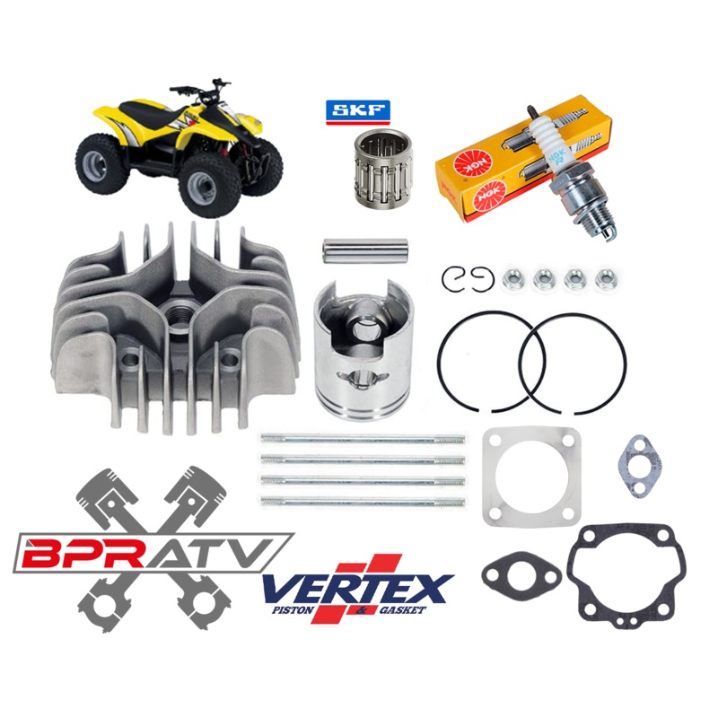 Suzuki LT50 LT 50 LT-50 New Cylinder Head Vertex Gasket Stock Piston Top End Kit