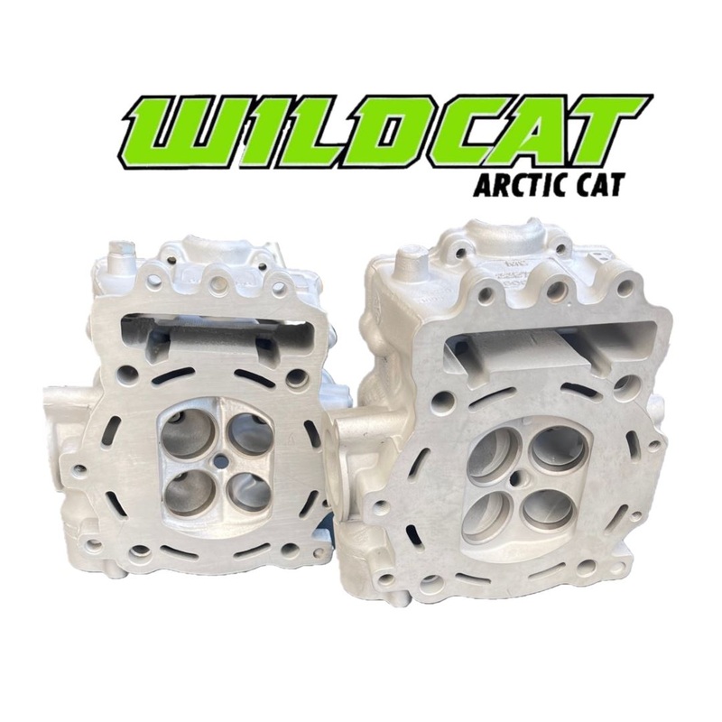 Ported Wildcat X 4X Cylinder Heads 0808-227 Front Rear Both Head Porting Port