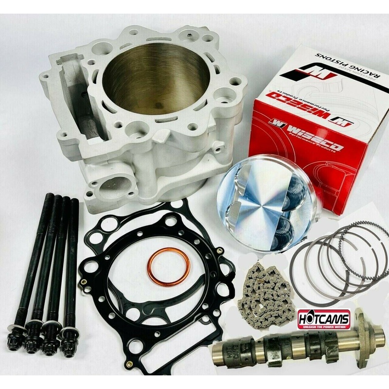 Raptor 660 Big Bore Kit Hi Comp Piston 12:1 102 mil Cylinder Stage 2 Cam Rebuild