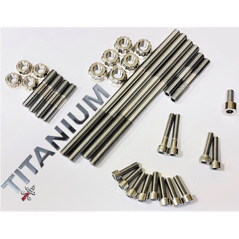 Raptor 700 COMPLETE Ti Head Stud Bolt Kit TITANIUM Exhaust All Studs Bolts Set
