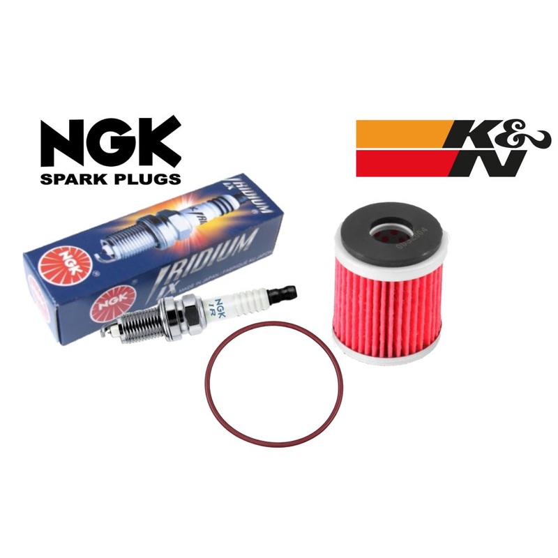 RMZ450 RMZ 450 NGK Spark Plug Filter NGK Iridium RM-Z K&N Oil Filter Change Kit