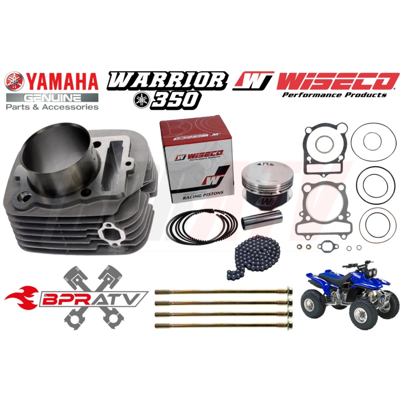 Yamaha Warrior 350 YFM350 GENUINE YAMAHA OEM CYLINDER Wiseco Top End Rebuild Kit