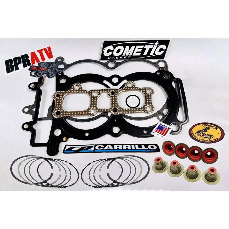 11-14 RZR XP900 XP 900 98mm CP Carrillo Piston Rings Cometic Gaskets KPMI Seals