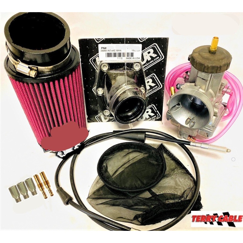Yamaha Blaster 35mm Carb Kit PWK Style Flat Slide Carburetor UPP Intake Manifold
