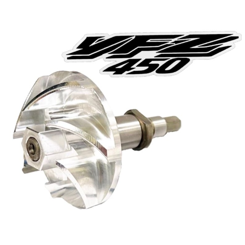 YFZ450 YFZ 450 Billet Water Pump Impeller Yamaha 450 CNC Gear Shaft Assembly