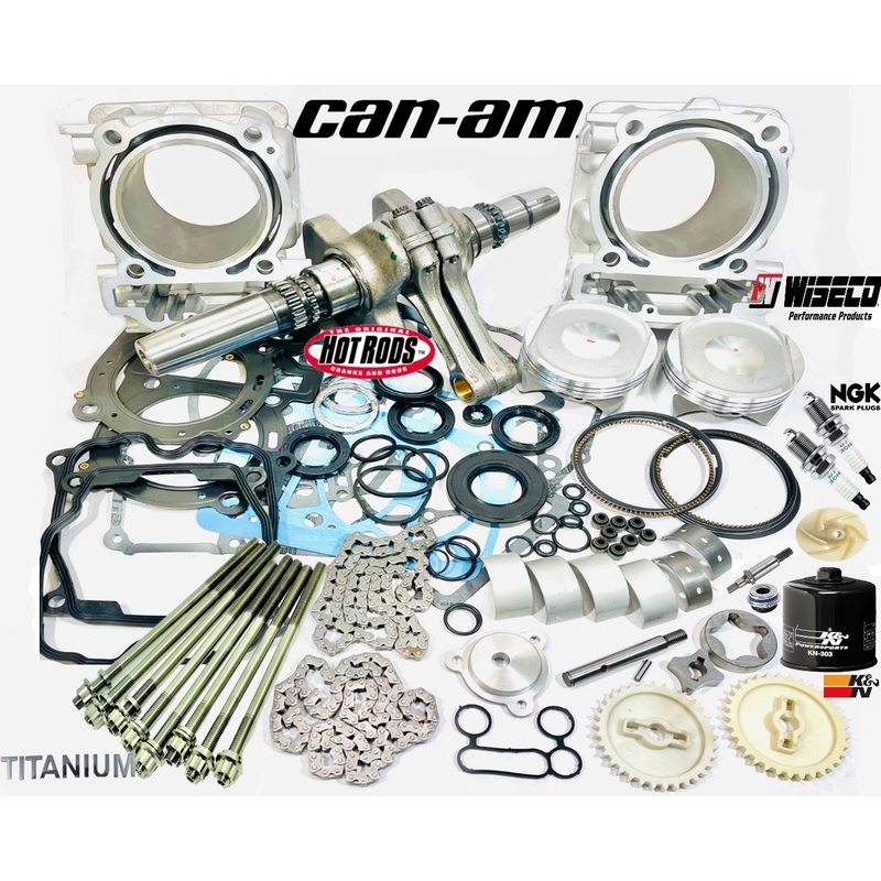 18+ Maverick 1000 Trail Sport MAX Rebuild Kit Complete Top Bottom End Assembly