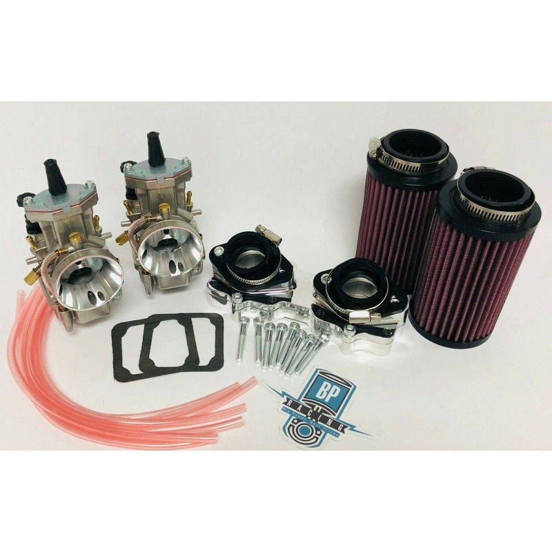 Banshee 38m 38 Mil PWK Style Knock Off Carbs Complete Carb Kit Intake Manifolds