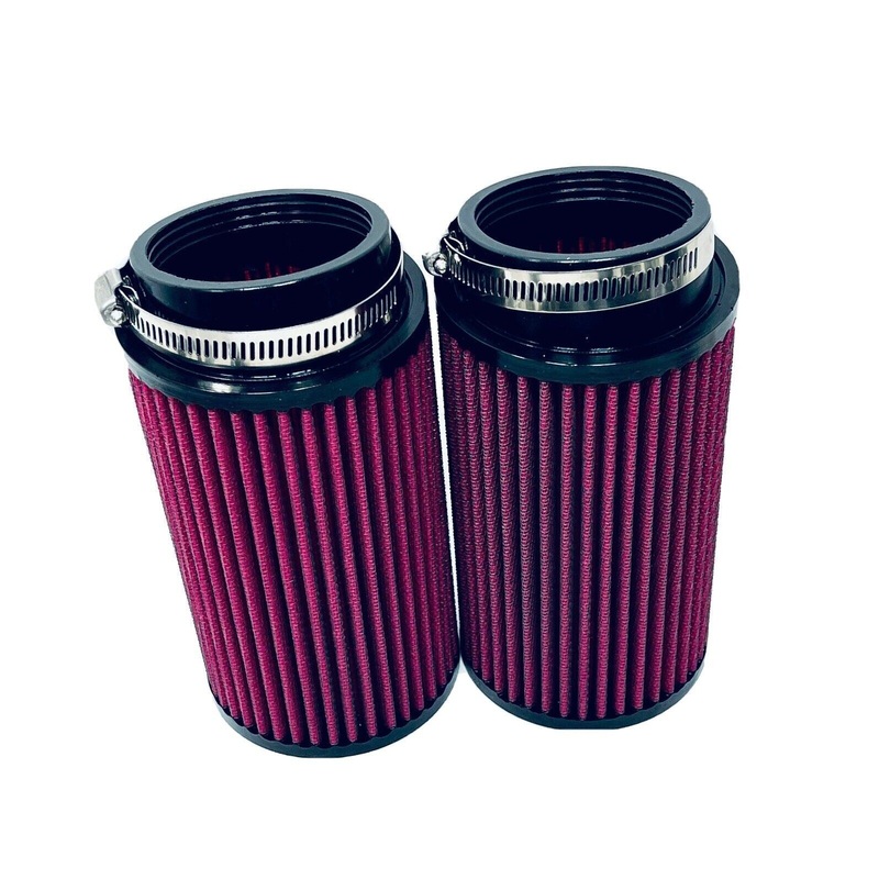 Banshee 38mm 39mm PWK Carb Filters Large Longer 8 Inch Drag Oversize Filter Pair