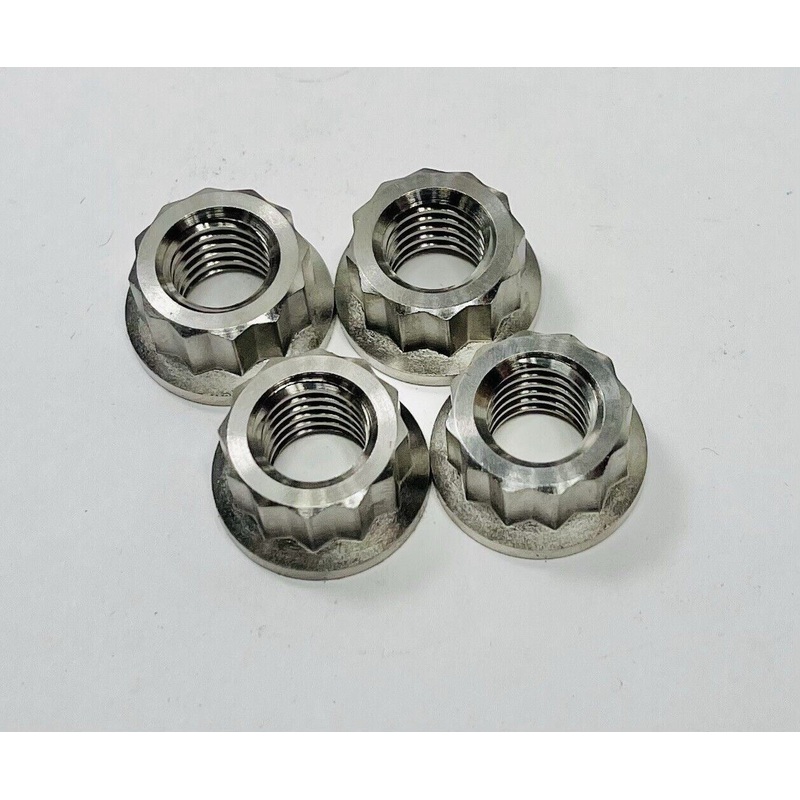 YFZ450 YFZ 450 Ti Kibblewhite Head Stud Nuts  Titanium Replacement Nut Set Of 4