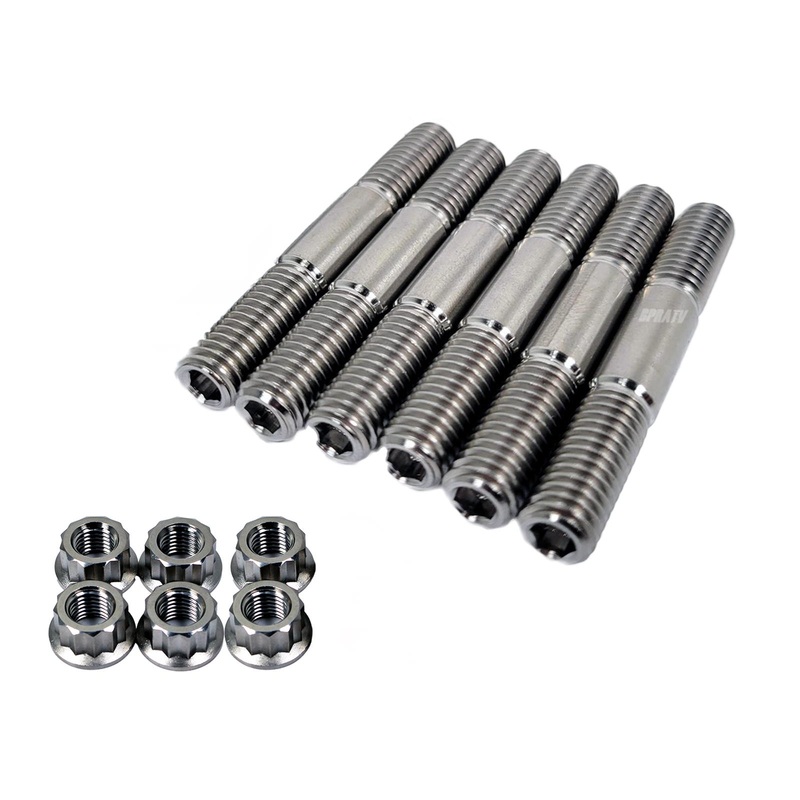 YXZ1000R EPS SS SE Ti Exhaust Studs Heavy Duty Titanium Head Pipe Stud Bolt Kit