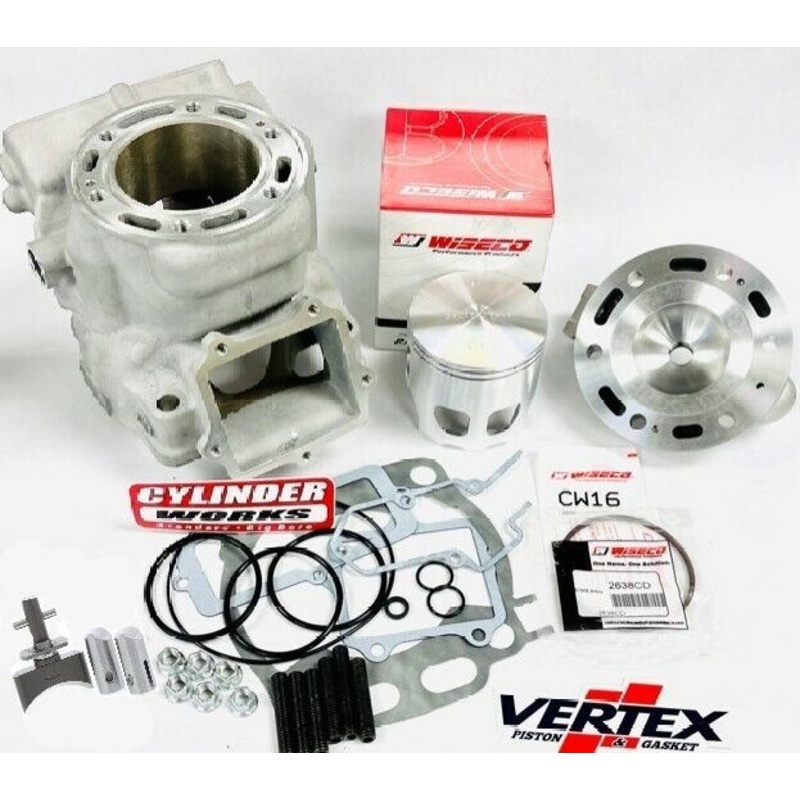 YZ250 YZ 250 72mm Big Bore Ported Cylinder Machined Head Complete Top End Kit