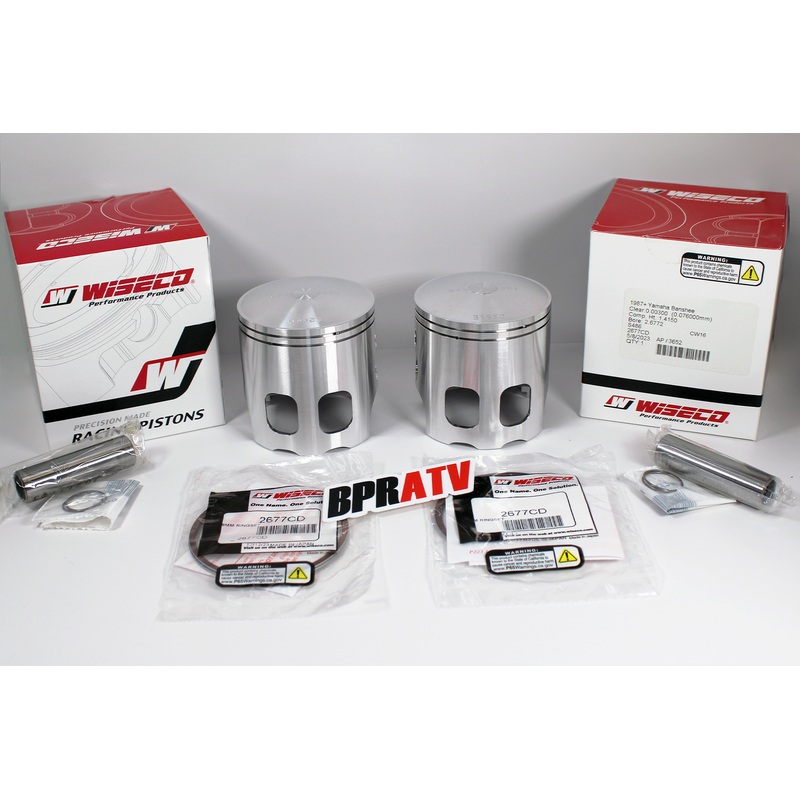 Banshee 421cc Serval Cub Pistons Wiseco 573 Series 68mm Forged Piston Set +4 MIL