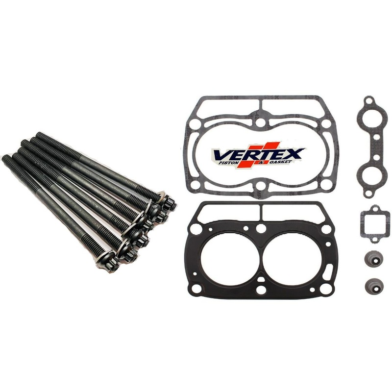 Polaris Ranger 700 800 X2 TITANIUM Cylinder Head Studs VERTEX Top End Gasket Kit
