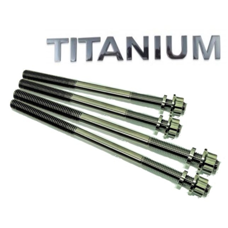 The Best YFZ450 YFZ 450 TITANIUM Head Studs Grade 5 Ti-6 Alloy Stud Bolt Kit Set
