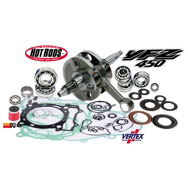 YFZ450 YFZ 450 Stroker Conversion Kit +3 Hotrods Crank Crankshaft Complete Redo