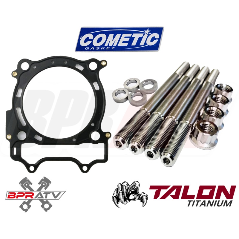 YFZ450R YFZ 450R Titanium Head Studs Heavy Cylinder Bolt Kit Cometic MLS Gasket