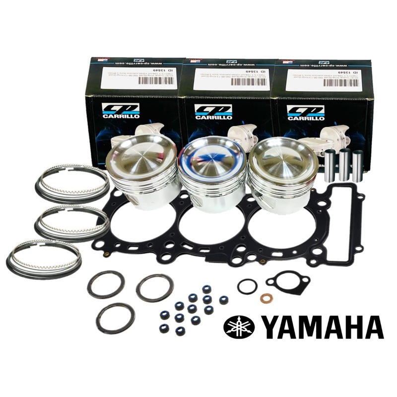 YXZ1000R SS EPS Hi Comp 12.5:1 CP Pistons Race Gas Top End Rebuild Redo Kit