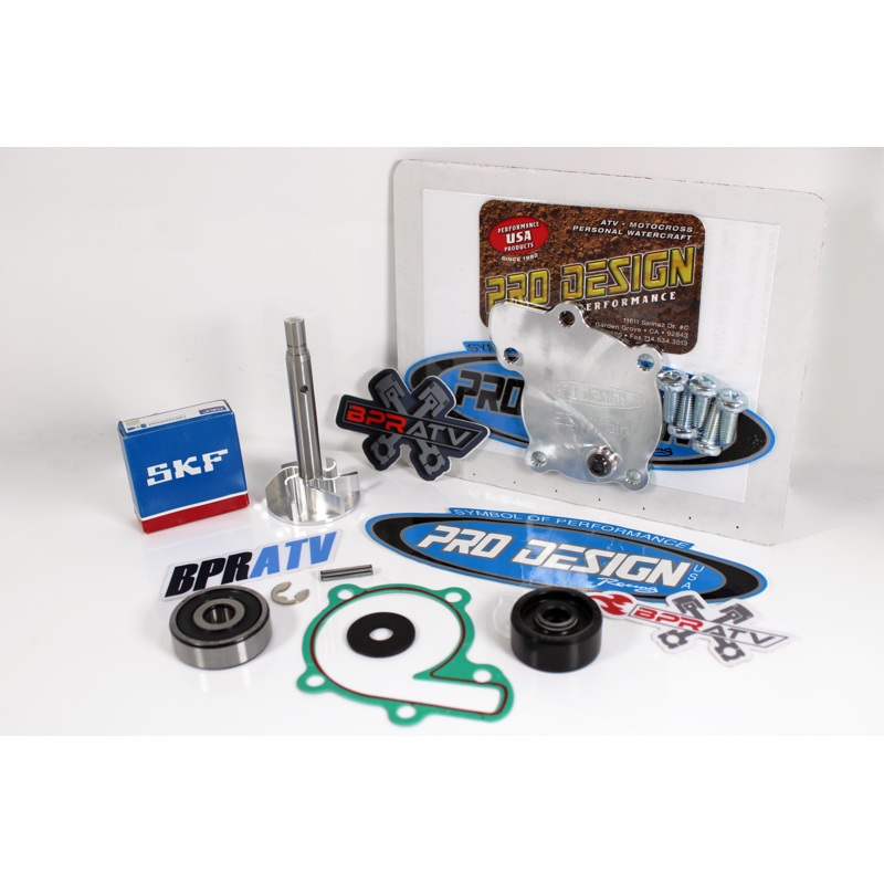 Banshee Pro Design Billet EZ Drain Water Pump Cover Impeller Rebuild Kit