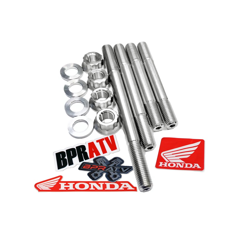 Honda TRX 400EX 400X Cylinder Head Studs Titanium Ti Head Stud Bolt Nut Kit Set