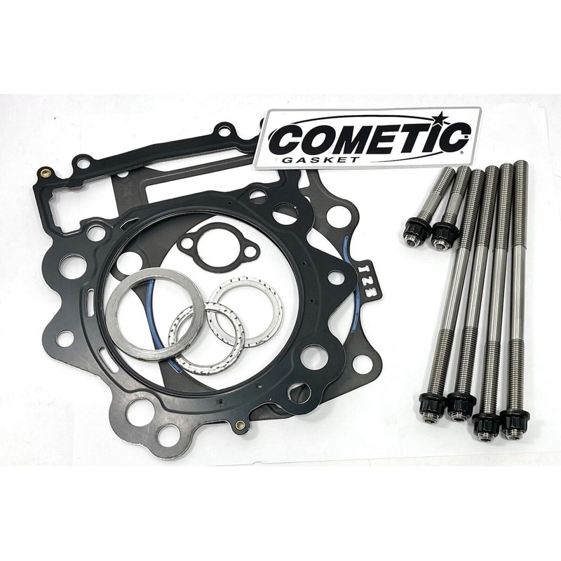 Raptor 700 Titanium Head Studs 108mm Head Gaskets Ti Stud Cometic Gasket Kit +6