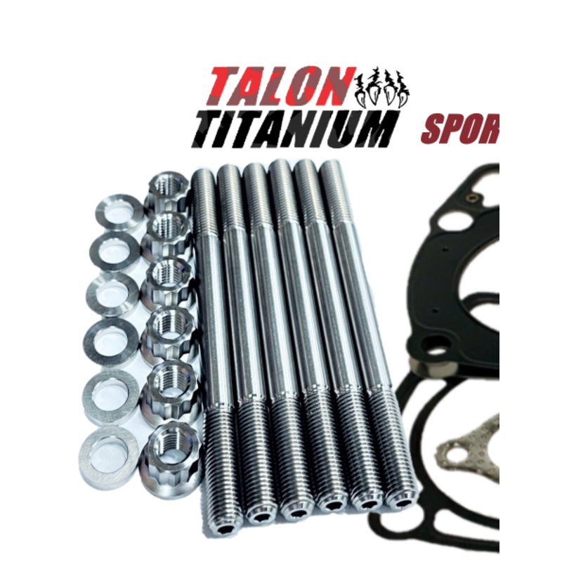 RZR800 RZR 800 Head Studs Bolts Stud Cylinder Head Top End Gasket Kit Titanium