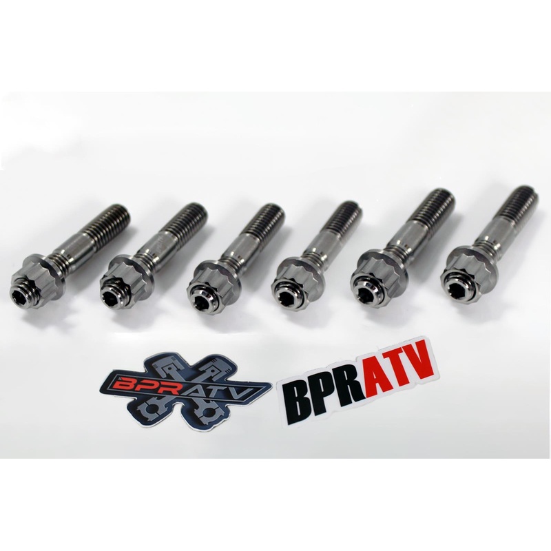 Yamaha YXZ1000R EPS SS TITANIUM Exhaust Studs Ti Head Pipe Stud Bolt Nut Kit Set